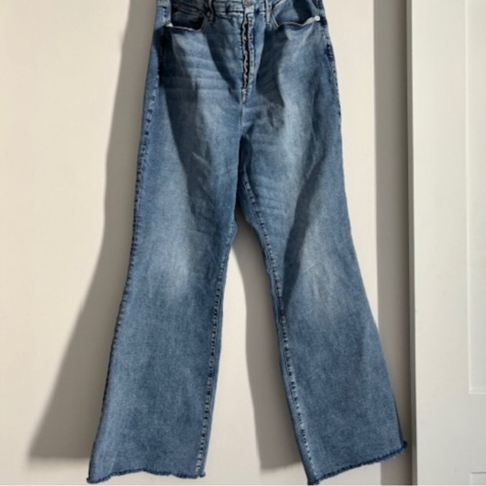 Good American Good Legs Flare Jeans Plus Size 22